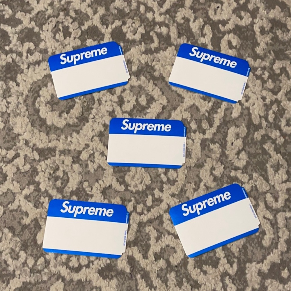 Supreme Luggage Stickers (5 Pack)